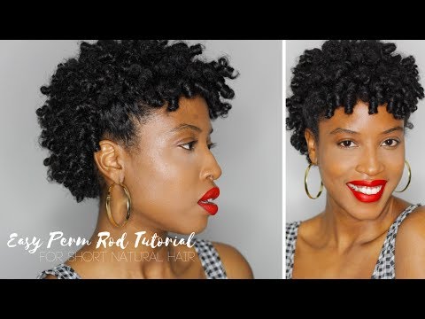 Beginners Perm Rod Tutorial For Short Natural Hair Twa Youtube