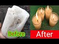 खराब मोमबत्ती को फेको मत उसे रिपेयर करें झट से || candle repair || Diwali deep || repair