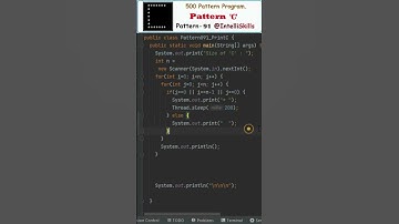 Java Pattern-91 | Print C | 500 Java Pattern Programs #shorts #java #coding #programming