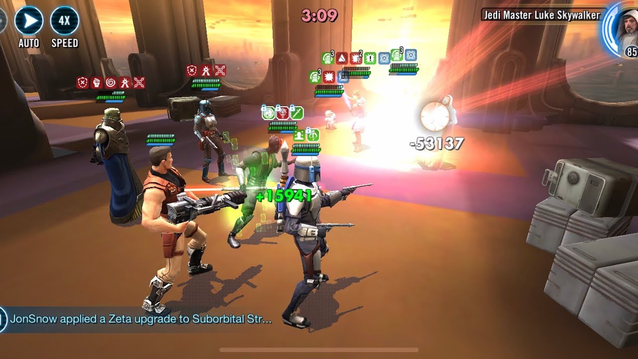 Maul Mandalorians DESTROY JML. Best non GL counter? Almost FLAWLESS victory! SWGOH GAC Counter
