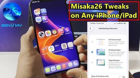 Misaka26 iOS 26.1 Jailbreak tweak Alternative – Enable Apple Intelligence, iPad Multitasking & More.