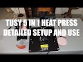 TUSY 5 in 1 Heat Press Demonstration