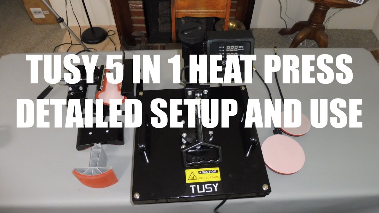 TUSY 5 in 1 Heat Press Demonstration 