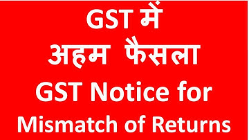 New order on GST Notice for Mismatch of GST Returns  GSTR 3B Vs GSTR 2A  I CA Satbir Singh