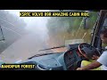 BANDIPUR FOREST DRIVING IN HEAVY FOG BY KSRTC VOLVO B9R AMAZING CABIN RIDE
