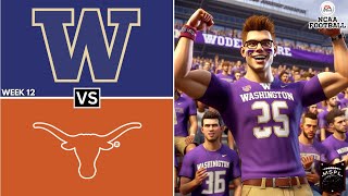 MSFL | College Football Series Texas vs Washington Week 12, Season 1 | Madden 24 CFBMOD