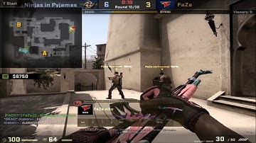 POV - NiKo (FaZe)(23-12) vs NiP / mirage / 22.10.2017 / 1080p 60fps