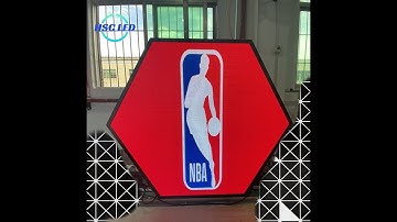 P1.8 Customized Hexagonal LED Video Display