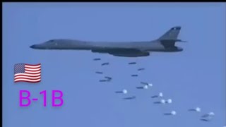 Powerful B-1B Lancer carpet bombing the enemy at Mach 1.25 global strike operations for NATO