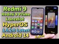 Install latest hyperos android 14 on redmi 9 english