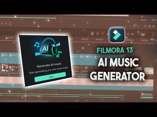 AI MUSIC GENERATOR | GENERATE YOUR OWN MUSIC WITH AI MUSIC GENERATOR USING FILMORA | FILMORA 13 class=