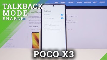 How to Activate Talkback in POCO X3 – Enable Screen Reader