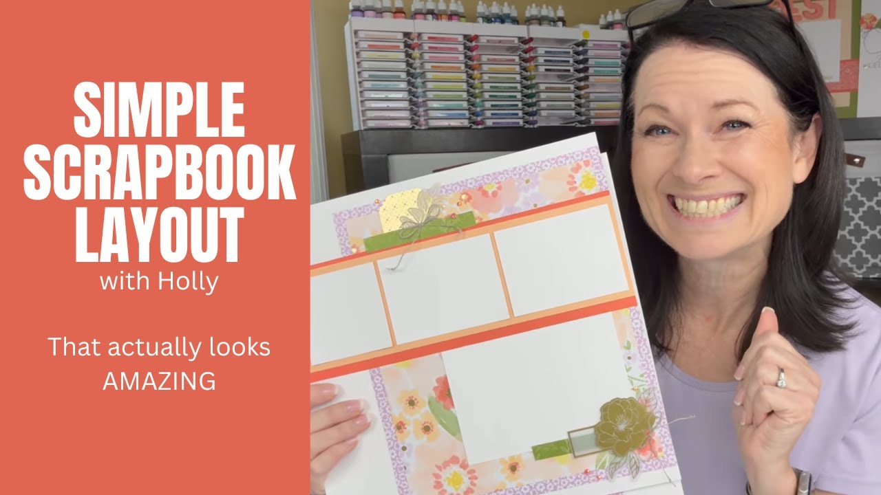 Простой макет для скрапбукинга, который выглядит просто потрясающе.