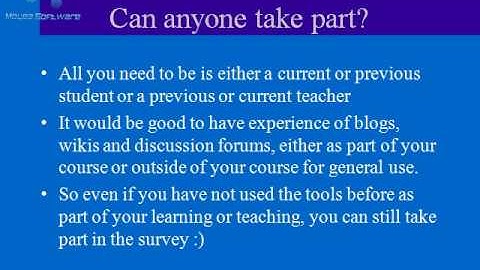 Opinions of wikis, blogs and discussion forums, an invitation for participation.mp4