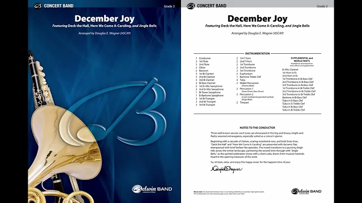 December Joy, arr. Douglas E. Wagner - Score & Sound