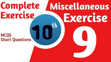 10 class math unit 9 miscellaneous exercise complete || class 10 math review exercise 9