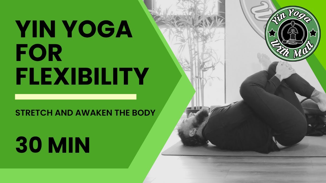 30-минутная утренняя инь-йога для гибкости | Мягкая растяжка всего тела: бананасана, скручивание,...