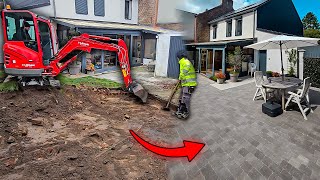 140m² de terrasse en pavés en 5 minutes ! FULL TIMELAPSE