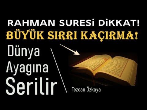 Kim Evinde 40 Gün Rahman Suresi Okumaya Devam Ederse Bunları Yaşar..(Mutlaka İzle ve paylaş)