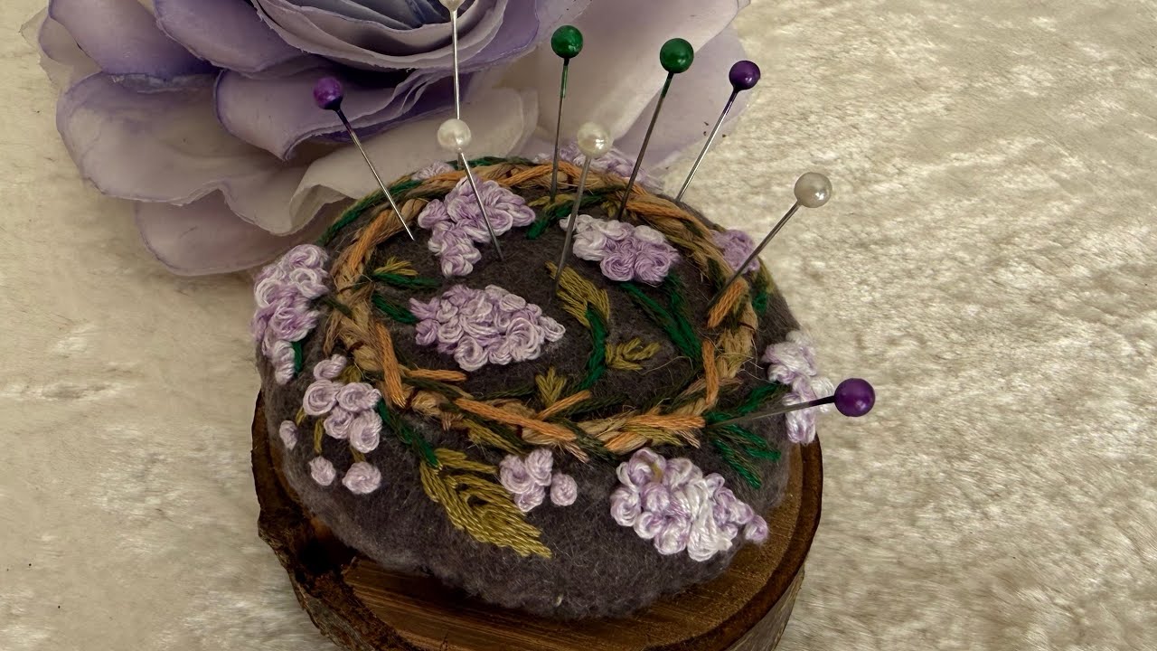 This Tiny Sewing Tool Is Actually a Work of Art! ✨ | Handmade Floral Pincushion 🌸