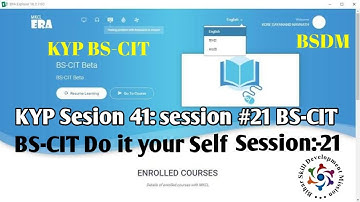 KYP Session 41, Do It Your Self  | BS-CIT Session 21 Do It Your Self | do it yorself | kyp end exam