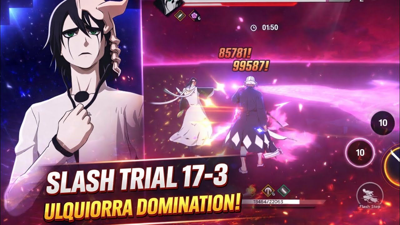 Slash Trial 17-3 with Byakuya and Kenpachi Zaraki. #bleach #bankai #byakuya #kenpachizaraki 