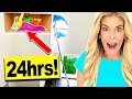 24 HOURS in a Tiny SECRET FORT in my Living Room! (20ft High) 24 HOURS in a Tiny SECRET FORT in my Living Room! (20ft High)