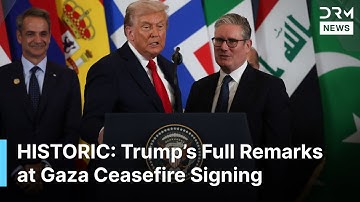 FULL SPEECH: Trump Delivers HISTORIC REMARKS at Gaza Ceasefire Signing in Sharm El-Sheikh | AQ1B