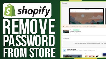 How To Remove Password Protection From Shopify (2025) Full Tutorial