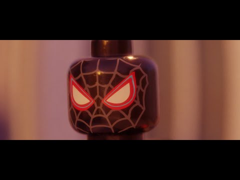 Miles Morales goes for a swing in the city