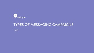 Types of in-app messaging campaigns