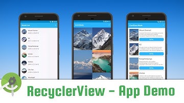 RecyclerView !! - App Demo - Android Studio Tutorial