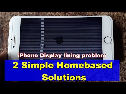 iPhone display lines