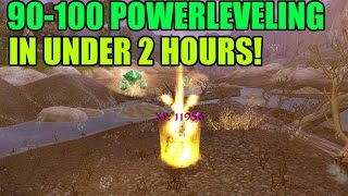 WoW 90-100 Powerleveling Guide - 90-100 in under ~2 hours!(Back with another powerleveling video. this time...90-100! if you're fast, you can do this in around 60-70 minutes, but I figured I should add some padding in case ..., 2015-09-03T16:00:01.000Z)