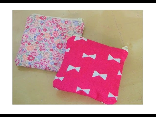 How to make a DIY sanitary small pouch - YouTube