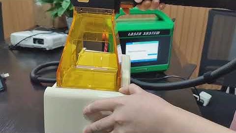 #Phezer handheld fiber laser machine 100mm*100mm marking area print metal and hard plastic very well