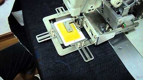 NISHO pattern sewer with stretch clamp (attachment) for textile label (2)