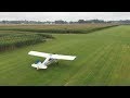 Citabria checkout at a private farm airport - tailwheel flying on a grass runway