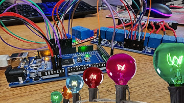 How To Control Light Bulbs With Arduino Mega And A Multi Channel Relay - Random Selector Lights