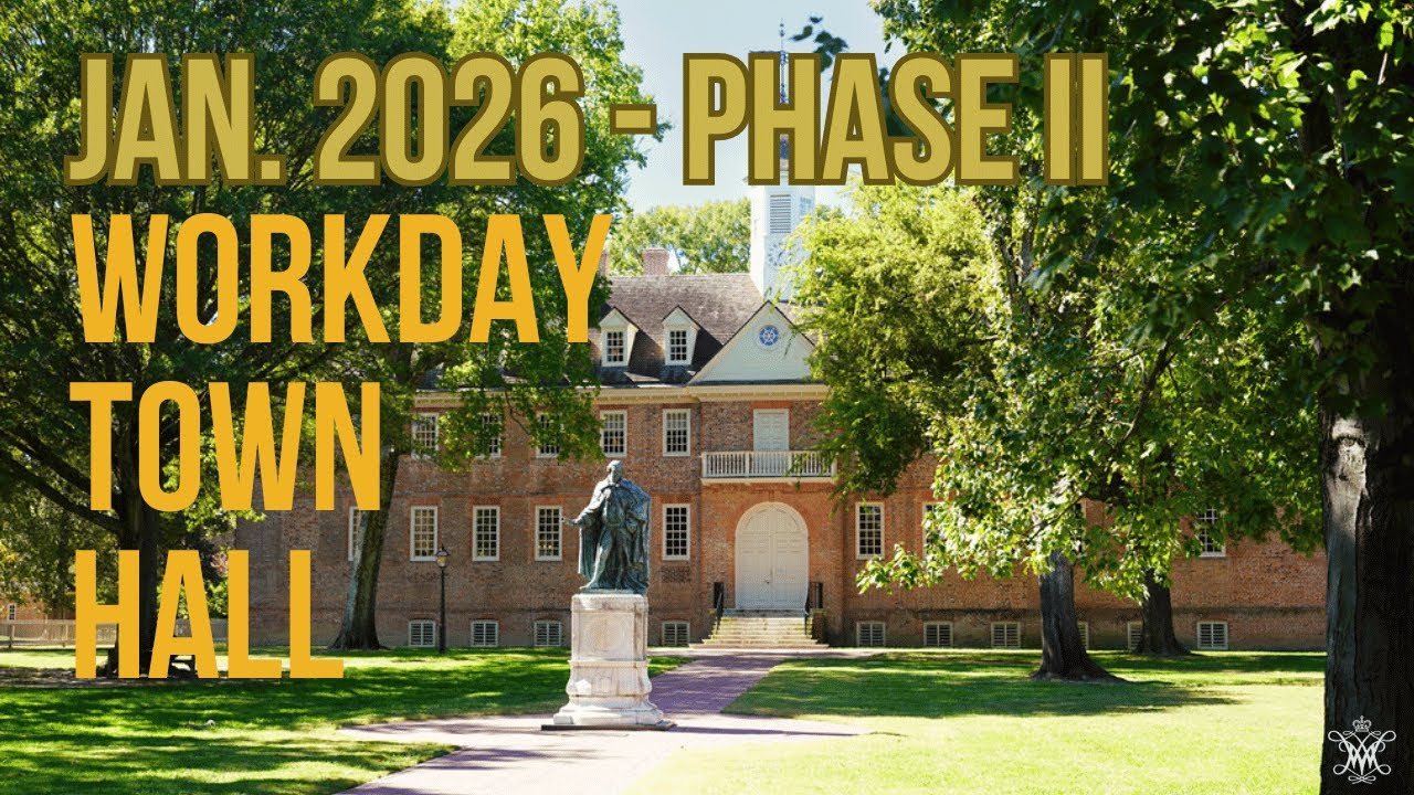 Workday Town Hall - Phase II | W&M