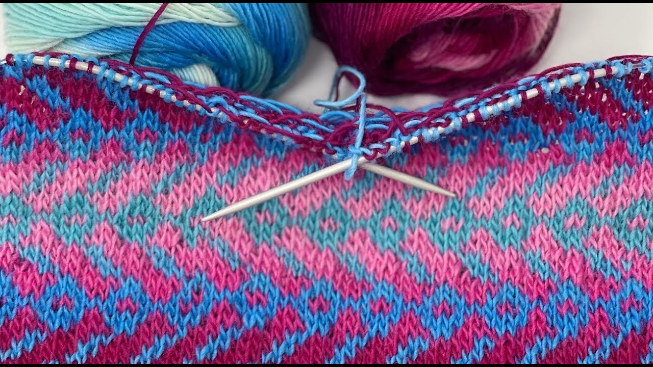 Jacuqardmuster oder Norwegermuster stricken