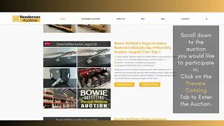 Henderson Auctions Instructional Video | How to Register and Bid