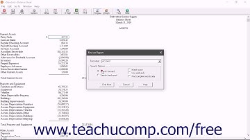 Sage 50 2018 Tutorial Find on Report Sage Training