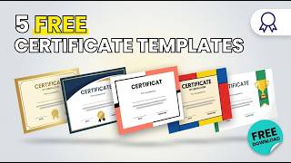 5 Free Certificate Templates Every Course Creator Needs (No Watermark, No Signup)