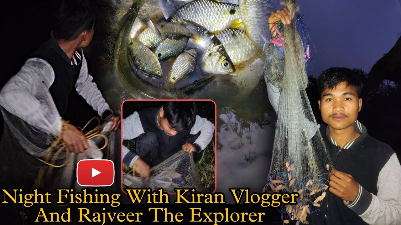 Night Fishing With Kiran Vlogger || And Rajveer The Explorer 🫢_@ChikkoVlogs 