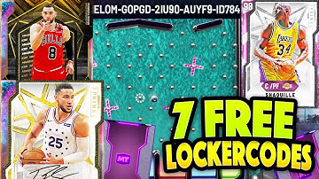 7 *FREE* LOCKER CODES YOU MIGHT NOT KNOW ABOUT!! FREE GALAXY OPALS AND MT! NBA 2K20 MYTEAM