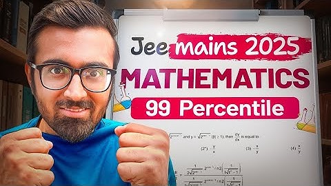 Secret to 99+ Percentile in Maths! | JEE Main 2025 Tricks & Cheat Codes 🥳 #jeemainmathematics
