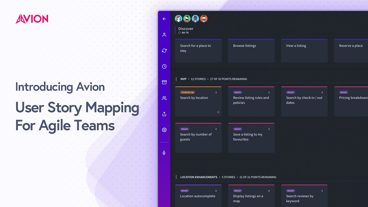 Avion User Story Mapping Tool For Agile Product Teams Avion User Story Mapping Tool For Agile Product Teams
