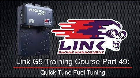 Link G5 Training Course Part 49: Quick Tune Fuel Tuning | Evans Performance Academy