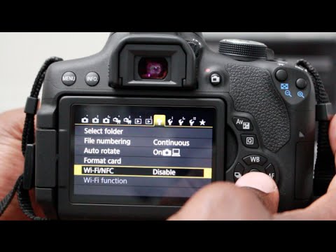 How To Connect Canon Wifi Camera To Smartphone T6i And Canon Connect App Youtube
